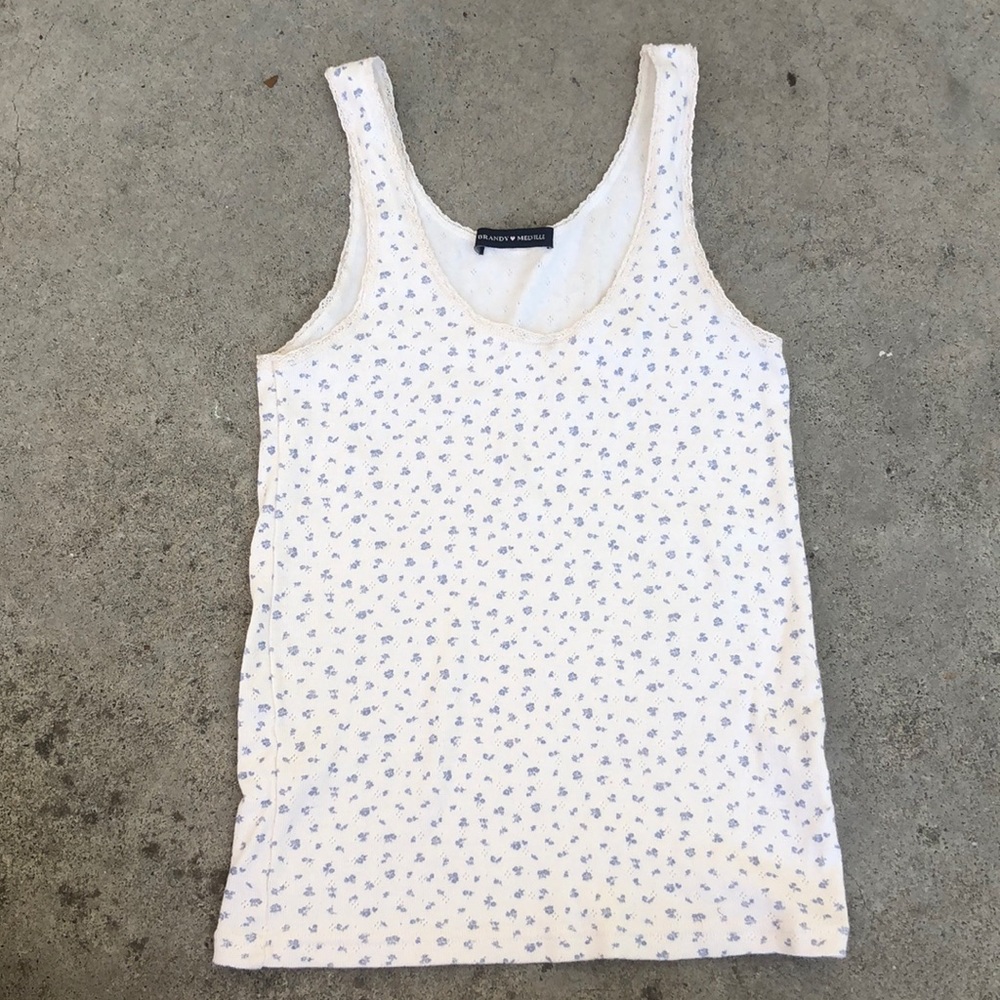 Brandy Melville Flower Tank